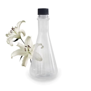 Erlenmeyer Conical Flask Shape 12 oz 380ml Plastic Juice Bottles