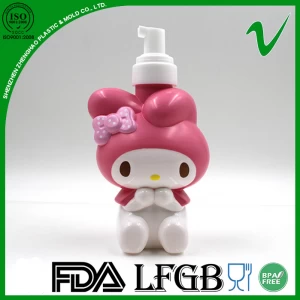 Bottiglia personalizzata di shampoo per cartoni animati in PP