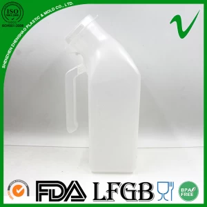 Urinoir en plastique femelle à usage médical, 1 litre