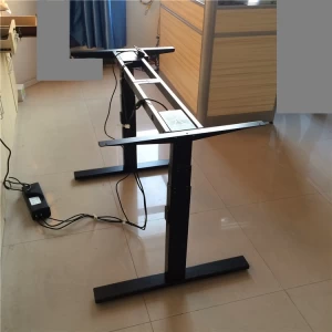 China 3 Segments Lifting Column steel desk computer table adjustable desk manufacturer