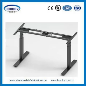 China High load Ergonomic Manual height adjustable office desk with metal frame manufacturer