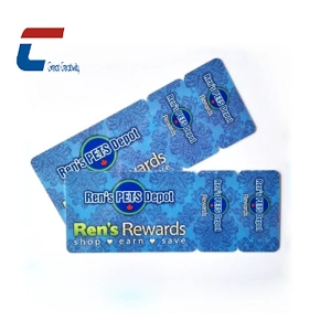 CR80 Carta plastica con 2Up Keytag