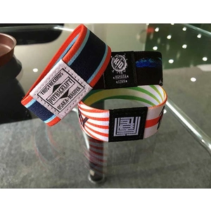 Factory Customized Wholesale RFID Sports Wristband Elastic Woven Fabric NFC Elastic Bands