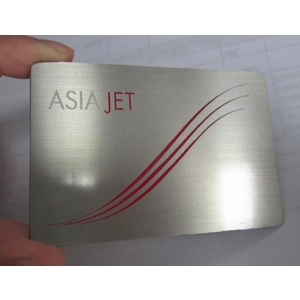 Impressão a laser cartão colorido de metal