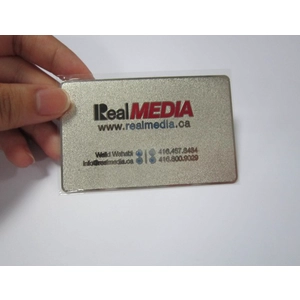 Tarjeta de visita de encargo de Matt metal