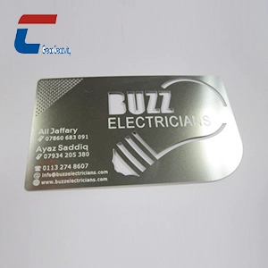 Aço inoxidável cartões de visita