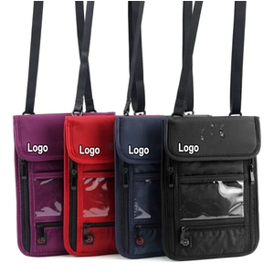 批发高安全性旅行防盗 RFID 屏蔽护照挂脖钱包