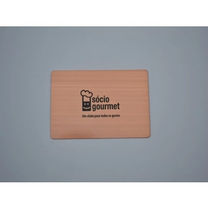 brushed rose gold metal card with modern design