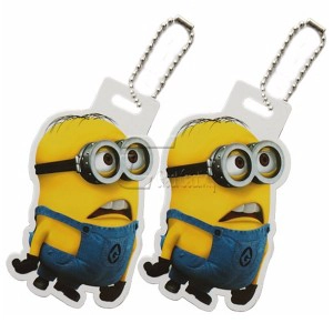 custom shaped  pvc suitcase name tags