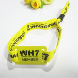 προσαρμοσμένες υφασμένα εμπριμέ RFID βραχιολάκι