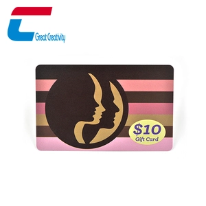 프로모션을 위한 맞춤형 인쇄용 플라스틱 상품권 카드
