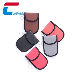 Фарадей Автомобильный брелок Блокирующая сумка из искусственной кожи Автомобильный брелок для ключей Сумка