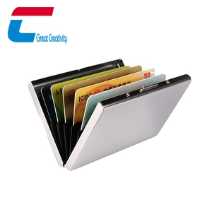 Stainless Steel Metal RFID Anti Theft Card Holder