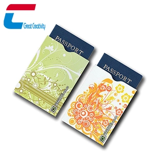Manga de pasaporte de bloqueo RFID vertical personalizada al por mayor