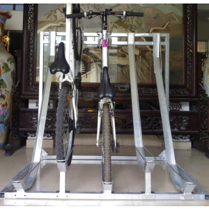 China Semi Vertical Bicycle Parking Storage Rack