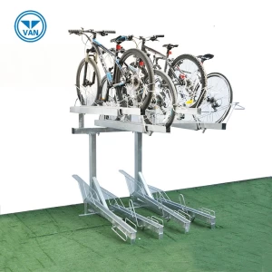 Compact Two Tier Durable Bike Parking Rack