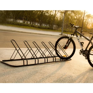 可拆卸展示胖自行车存放架 胖轮胎三角安装自行车公园前架自行车