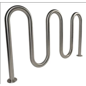 Durable Outdoor Stainless Steel Wave Bicycle Rack