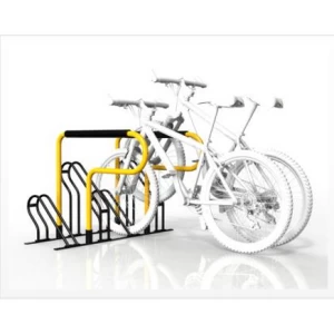 Bicicletário compacto galvanizado flat pack 6 (aprovado ISO SGS TUV)