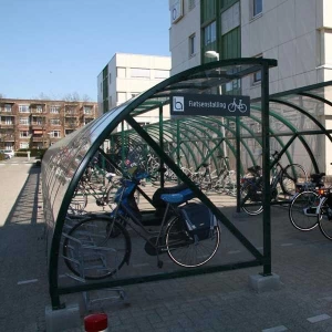 Giardino Metal Car Garage Bike Shelter Shelter Carport con tetto ad arco