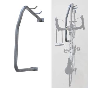 Bicycle holder wall road two bike front stand rack wall