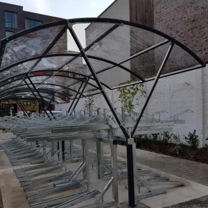Hot-Dipped Galvanised Outdoor Bike Parking Storage Shelters