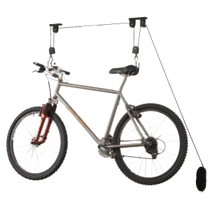 Foldable Bike Rack Bicycle Wall Pulley Mount Ceiling Hook Roof Storage System Hook Heavy Duty