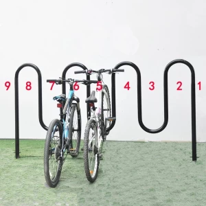 隐形自行车公园自行车地板停车架箍架