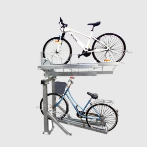 Многофункциональная горячая распродажа Индивидуальные двухъярусные парковочные стойки для велосипедов