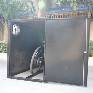 Cobertizos para bicicletas de metal, caja de almacenamiento, cobertizo para exteriores, armario para bicicletas, estante para bicicletas