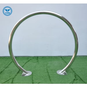 Soporte lateral de bicicleta galvanizado de fabricante de China de suelo de aro único