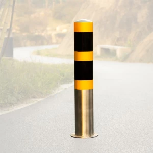 Postagens de aço Barreira de tráfego de estacionamento suportam itens de segurança rodoviária