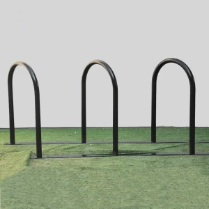 Espositore per bici da pavimento con supporto per bici in tubo d'acciaio per 5 biciclette