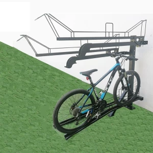 Soporte de exhibición de bicicleta plateado de acero galvanizado al por mayor para fábricas de bicicletas múltiples