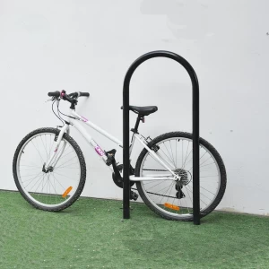 Porte-vélos à placage électrique en acier inoxydable de style U