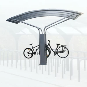 Galvanized New Style Bike Shelter