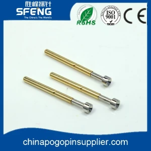 Brass Spring Loaded Επικοινωνία Pogo Pin για τα PCB