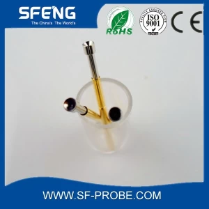 China Brass material gold plating concave tip probe pin manufacturer