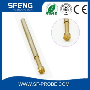 China mejor precio cobre AU sonda plateado pin pogo pin utilizado en la prueba