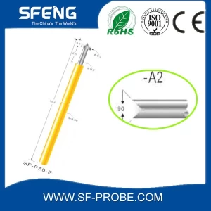 China China low price 100g spring force spring loaded connector/test probe pin/spring pogo pin manufacturer