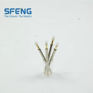 Fixture testing switching probe with insulated tip