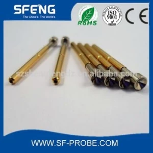 Китай Высокая точность завод Цена золота плакировкой латунный пружинный Pogo Pin производителя