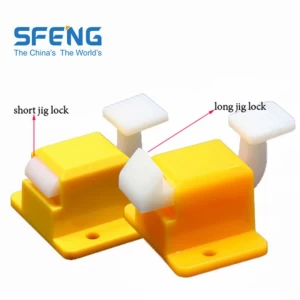 Yellow Plastic Test Fixture Fixture Lock Used for PCB Board Welding and Winding