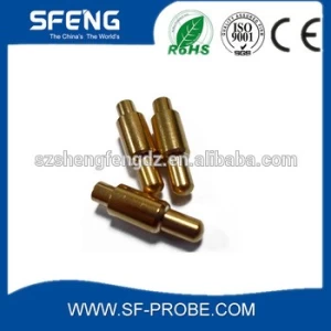 China Oem Custom Brass Gold Plated Pogo Pins/threaded Spring Pins manufacturer