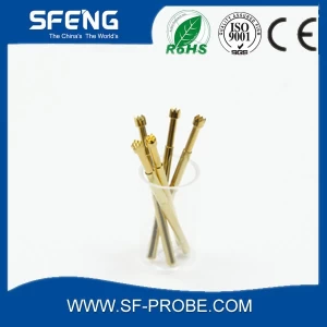suzhou shengteng brass gold plated pogo pin with lowest price