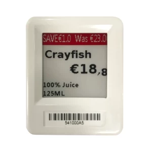 1.54 inch electronic shelf label small esl price tag