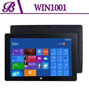 Tableta Windows de 10,1 pulgadas 2G 32G 1280 * 800 IPS Cámara frontal 2 millones de píxeles Cámara trasera 2 millones de píxeles Proveedor de soluciones para tabletas Windows de China Win1001