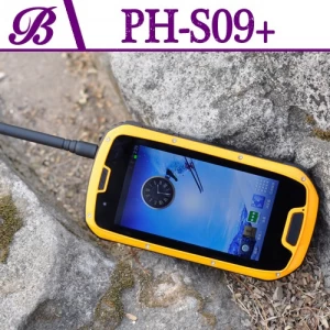La pantalla de 1G4G 960*540 QHD IPS apoya Bluetooth WIFI GPS NFC teléfono inteligente rugoso S09 de 4 pulgadas