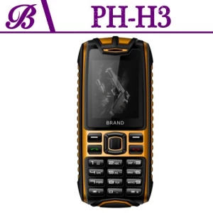 2 дюйма 64 + 64 Мб Разрешение памяти 240 * 320 Аккумулятор 1200 мАч Открытый Прочный сотовый телефон H3