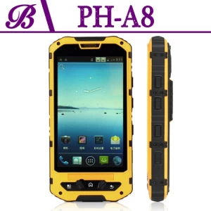 4.0inch robuste téléphone portable avec 512 Mo + 4G résolution 480 * 800 appareil photo frontal de 0,3 M 5.0M arrière